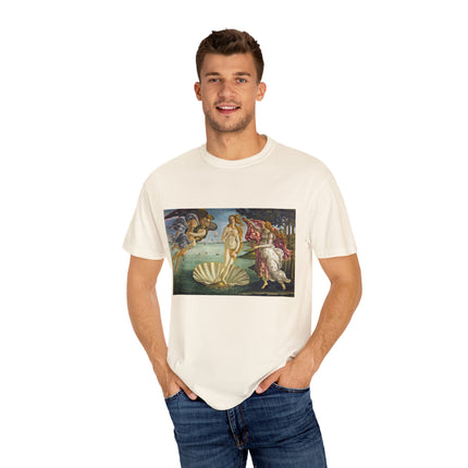 Birth of Venus by Sandro Botticelli Unisex Garment-Dyed T-shirt