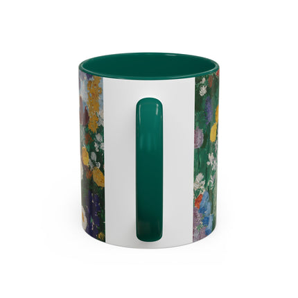 Flowers on the Mountain by August Babberger Colorful Mugs (11oz, 15oz)