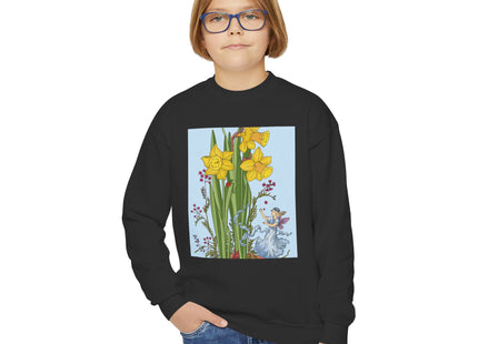 Daffodil Fairy Youth Crewneck Sweatshirt