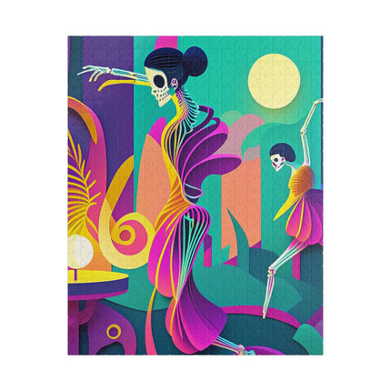 Dance of the Skeleton Ballerinas Puzzle (110, 252, 520, 1014-piece)