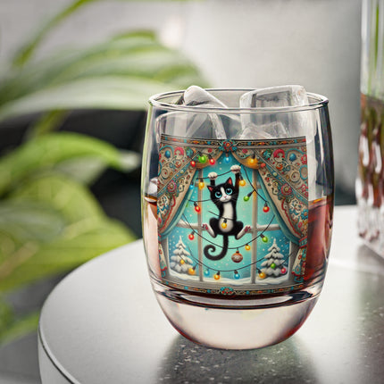 Mischief in Tinselland Whiskey Glass