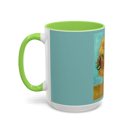 Vase with Twelve Sunflowers by Vincent van Gogh Colorful Mugs (11oz, 15oz)