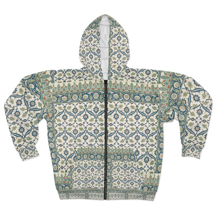 Arabesques by Émile Prisse d'Avennes Zip Hoodie (AOP)