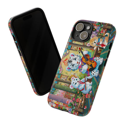 Melodies of the Snow Lion Cub Phone Cases