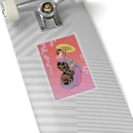 Enchanting Geisha Kiss-Cut Stickers (4 Sizes)