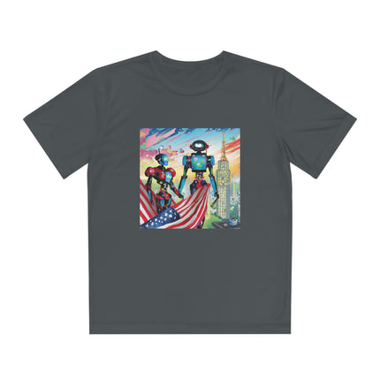 High Fashion Cyberpunk CIA Robots Youth Competitor Tee