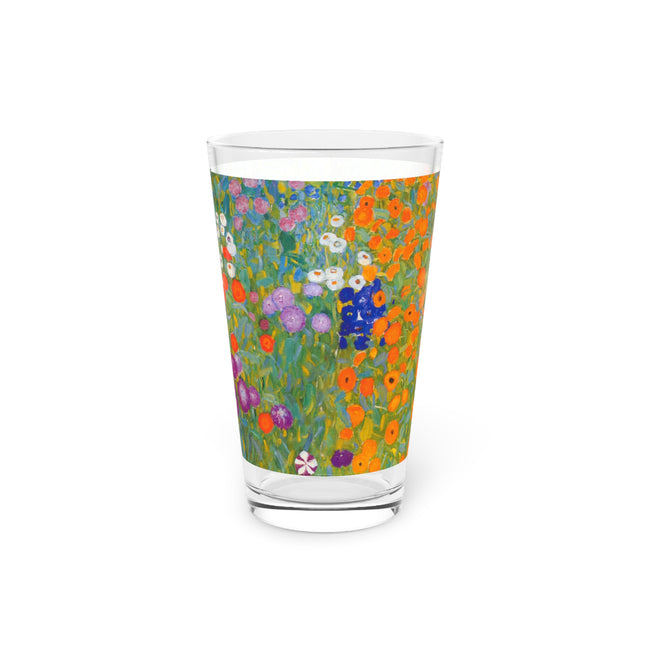 Cottage Garden by Gustav Klimt Glass, 16oz