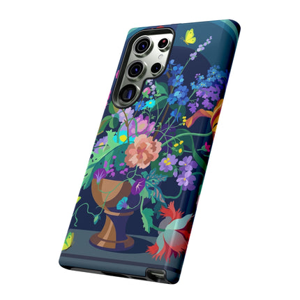 Midnight Floral Reverie Phone Case – Vibrant Bloom & Enchanted Beauty