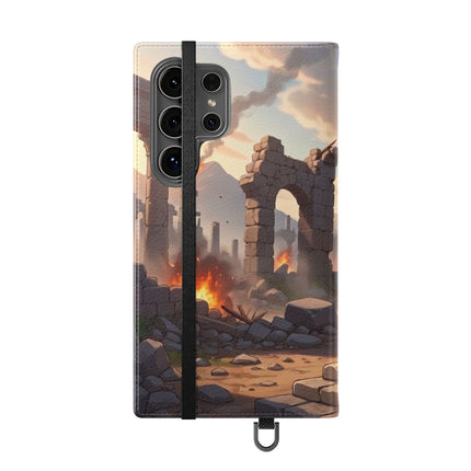 🐆🔭 The Snow Leopard Lookout Flip Case – Adventure, Curiosity & Fearless Style