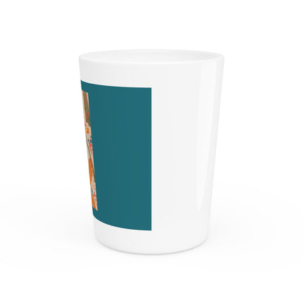 Book Illustration by Hashiguchi Goyō Ceramic Shot Glass