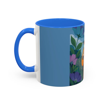 The Lady And The Sea Breeze Colorful Mugs – Art Deco Coastal Serenity