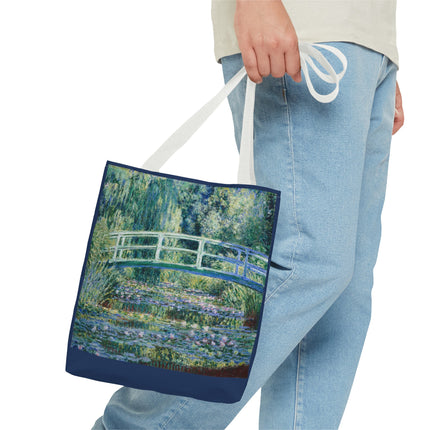 Water Lilies and Japanese Bridge by Claude Monet Tote Bag (AOP)