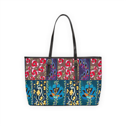 Floral Pattern by Emile-Alain Séguy PU Leather Shoulder Bag