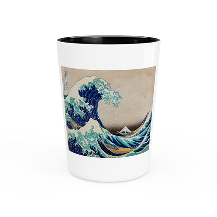 The Great Wave off Kanagawa by Katsushika Hokusai Ceramic Shot Glass