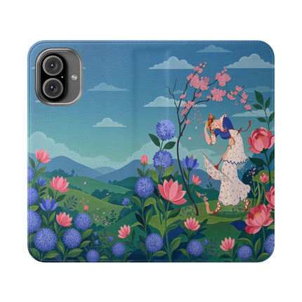 🌸🌿 The Garden Hide-And-Seek Flip Case – Art Deco Floral Whimsy