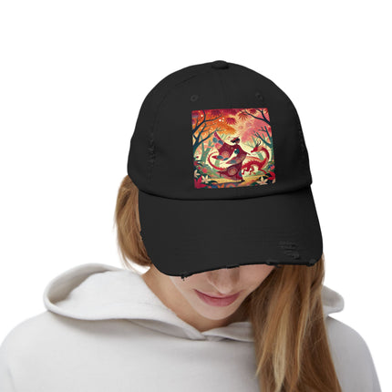 The Dragon Fairy’s Dance Unisex Distressed Cap