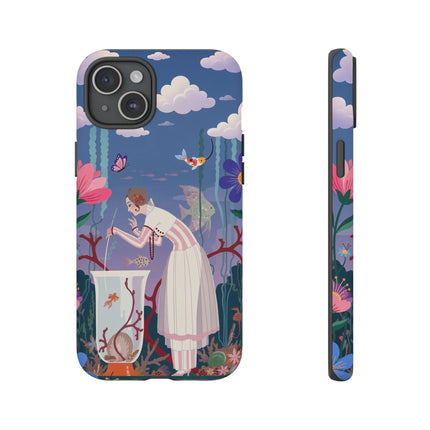 🐠🌸 The Enchanted Aquarium Garden Phone Case – Art Deco Underwater Fantasy
