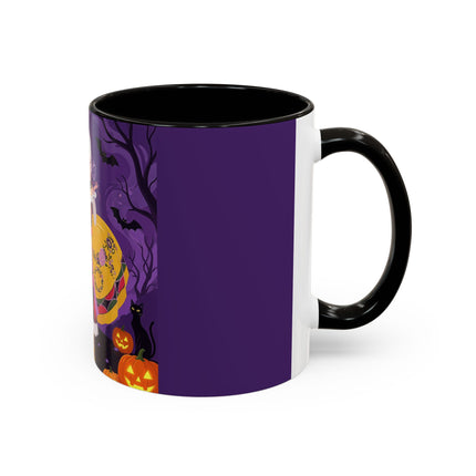🎭🌹 The Harlequin Rose Masquerade Colorful Mug – Theatrical Halloween Romance