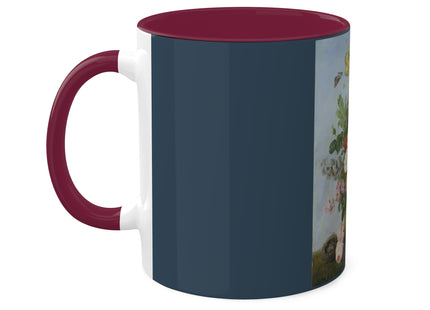 Bouquet of Flowers and a Nest by Sebastian Wegmayr Colorful Mugs, 11oz