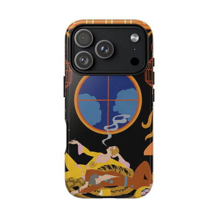 Art Deco Lounge Phone Case – Opulent Smoke & Timeless Glamour