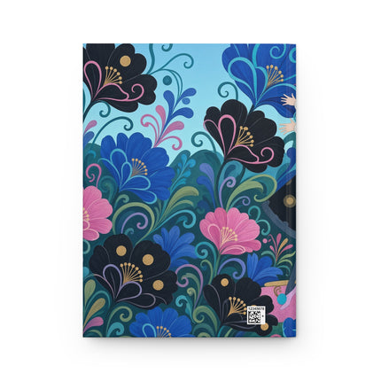 🎭🌸 The Harlequin Garden Dance Hardcover Journal – Art Deco Theatrical Whimsy