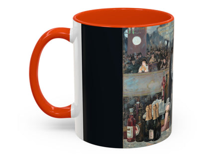 A Bar at the Folies-Bergère by Edouard Manet Colorful Mugs (11oz, 15oz)