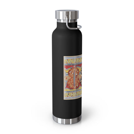 Reproduction of the Shield Frieze by Emile Gilliéron Copper Vacuum Insulated Bottle, 22oz