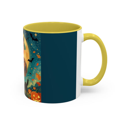🦇🎃 The Witch Of Batwing Pumpkin Hollow Colorful Mug – Moonlit Halloween Charm