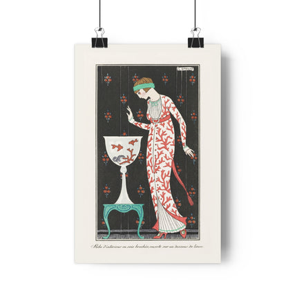 Robe d'Intérieur en Soie Brochée by George Barbier Giclée Art Print