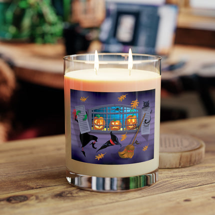 Whimsical Halloween Mischief Scented Candle - Full Glass, 11oz