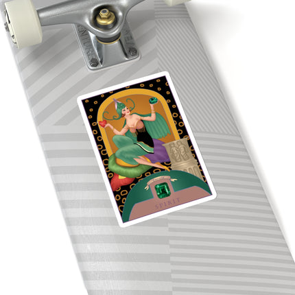 May & Emerald (from the Gem Series) by Sofia Chiostri Kiss-Cut Stickers (4 Sizes)