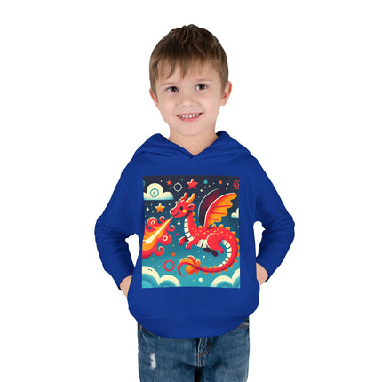 Starry Sky Dragon Toddler Pullover Fleece Hoodie