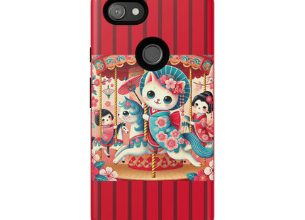 Geisha Kitten's Enchanted Carousel Phone Cases