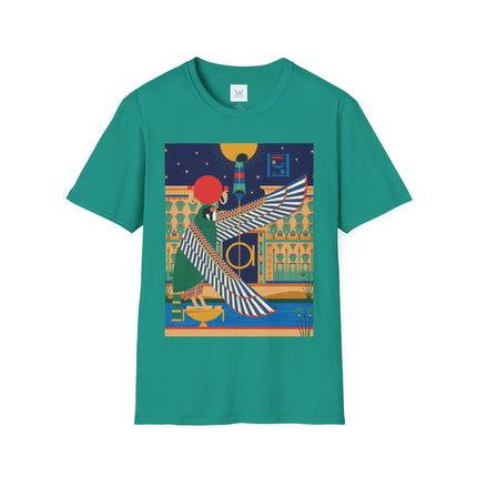 Winged Sun Disc & Falcon T-Shirt – Emblem of Hermes Trismegistus