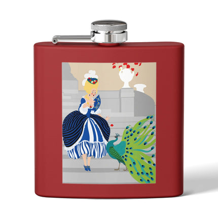 Peacock Courtesan Flask – Whimsical Elegance & Royal Splendor