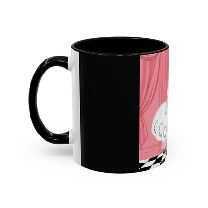 The Ladies Behind The Velvet Curtain Colorful Mugs – Art Deco Theatrical Elegance