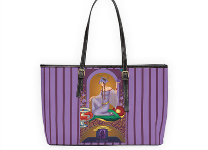 February & Amethyst (from the Gem Series) by Sofia Chiostri PU Leather Shoulder Bag