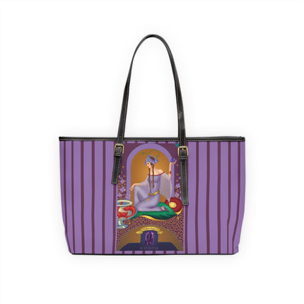 February & Amethyst (from the Gem Series) by Sofia Chiostri PU Leather Shoulder Bag