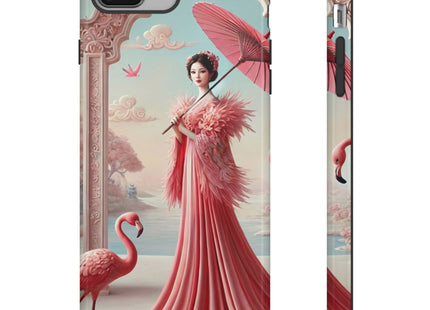 Petals, Porcelain, and Flamingos Phone Cases