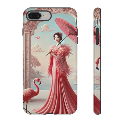 Petals, Porcelain, and Flamingos Phone Cases