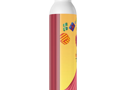Elegant Holiday Woman with Gifts Slim Water Bottle