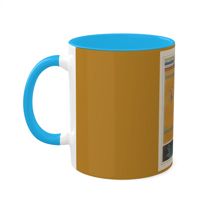 Pompeii Walls Pl.20 by Victor Steeger Colorful Mugs, 11oz