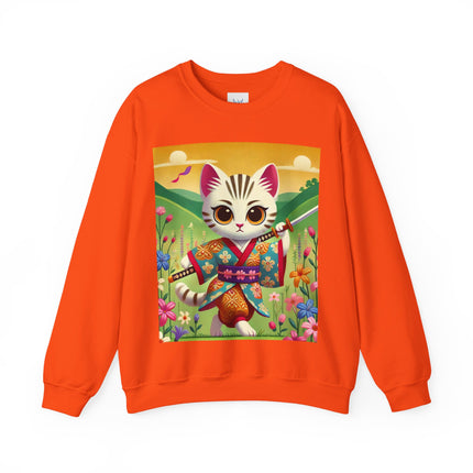 Samurai Kitten Unisex Heavy Blend™ Crewneck Sweatshirt