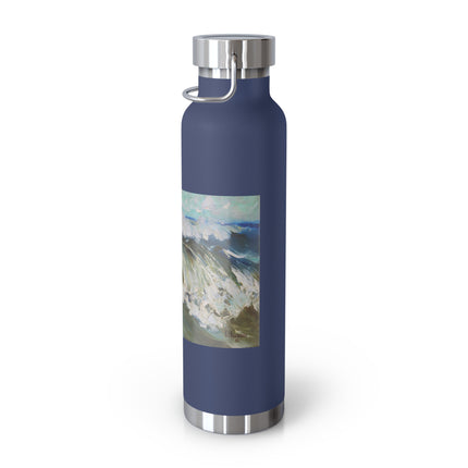 The Wave by Karl Hagemeister Copper Vacuum Insulated Bottle, 22oz