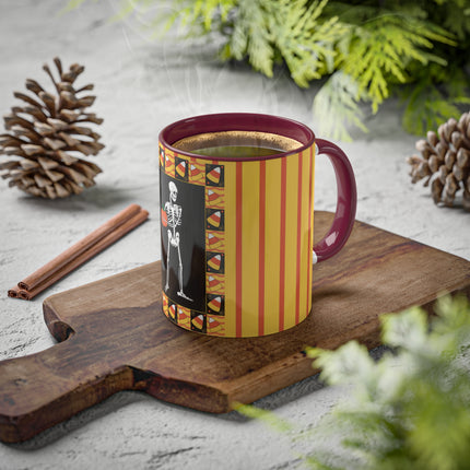 Candy Corn Skeleton Colorful Mugs (11oz, 15oz)