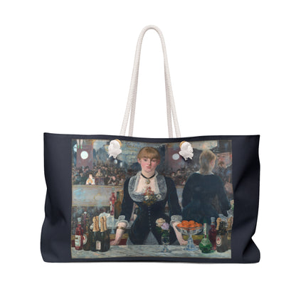 A Bar at the Folies-Bergère by Edouard Manet Weekender Bag
