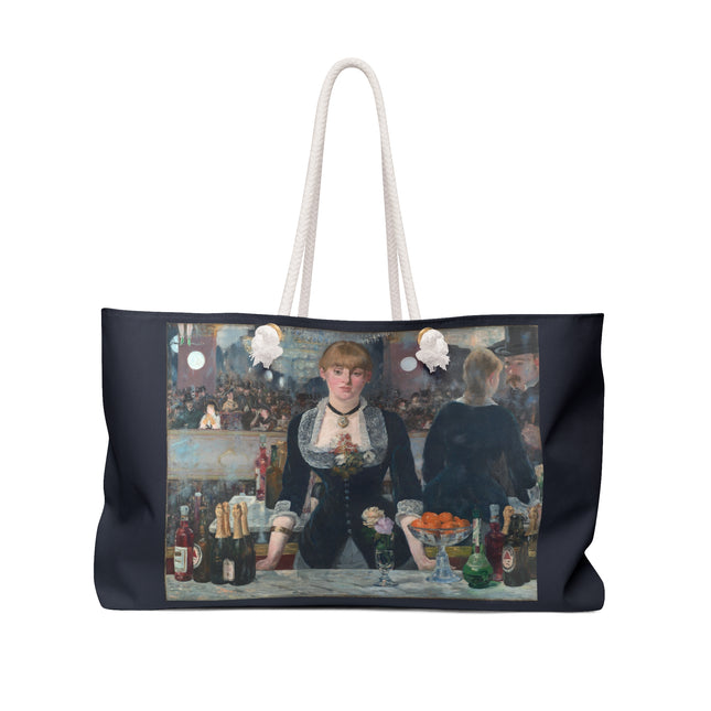 A Bar at the Folies-Bergère by Edouard Manet Weekender Bag