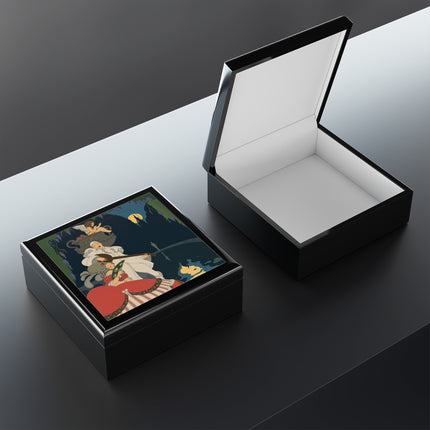 🌙🎶 The Moonlight Serenade Jewelry Box – Art Deco Romantic Nocturne