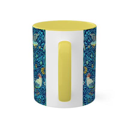Bird by William Morris Colorful Mugs, 11oz