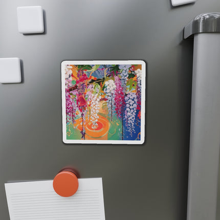 Golden Wisteria Elegance Die-Cut Magnets (5 Sizes)